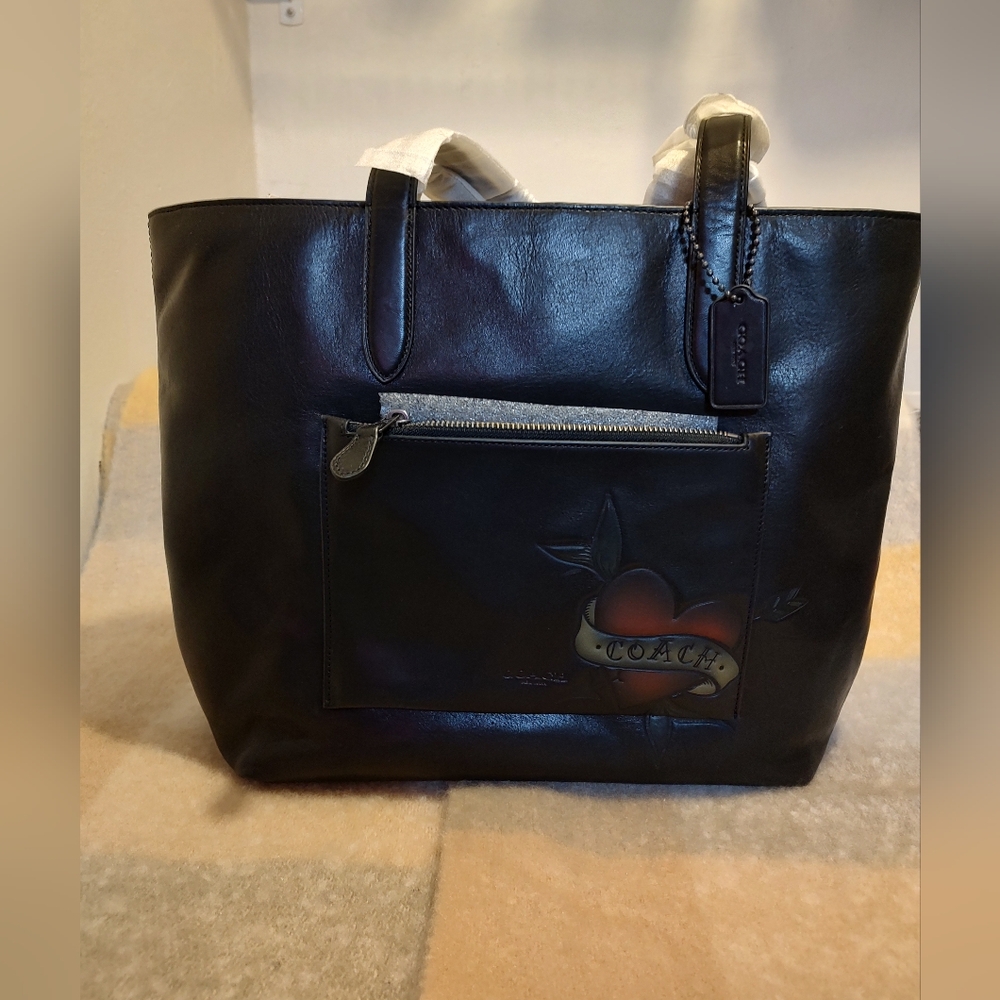 SOLD** Coach Metropolitan Soft Tote 25978 Black Leather NWT - Picture 2 of 12